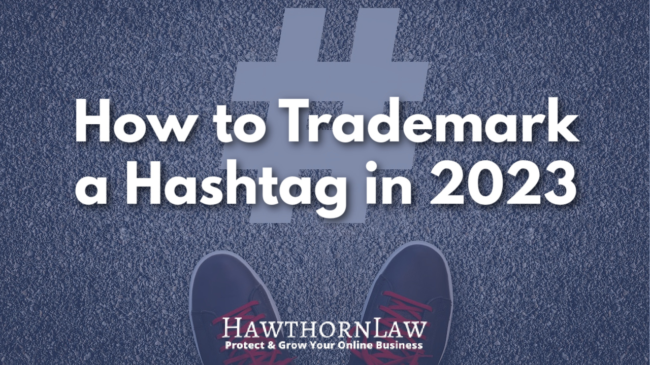 how to trademark a hashtag